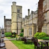 Horsley Towers Frontage View with Guest Seating