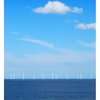 Wind farm off a beach near Sheringham