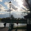 Sunny evening at Town Quay in Christchurch