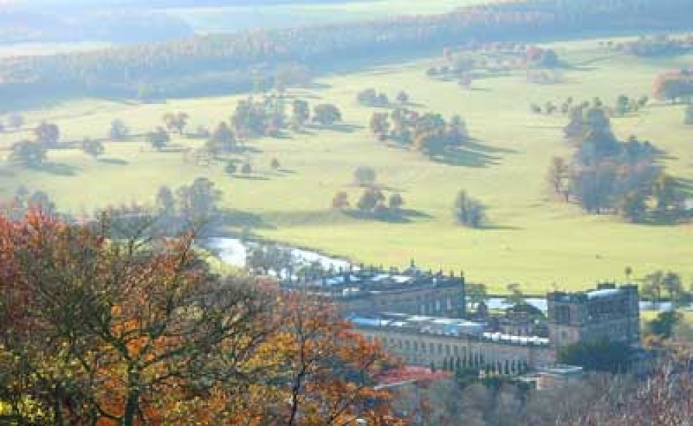 Overlooking Chatsworth House from the hunting tower