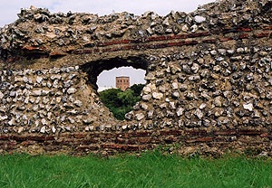 Roman ruins in the park