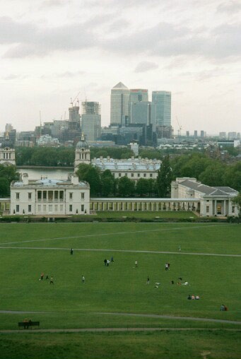 Football in Greenwich in the Midst of Canary Wharf