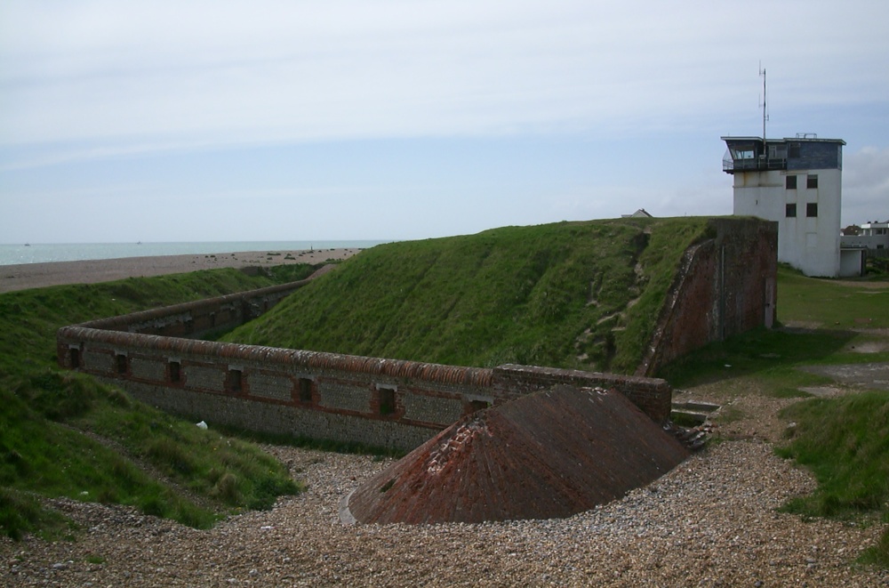 picture of shoreham fort last fort of its kind left visable