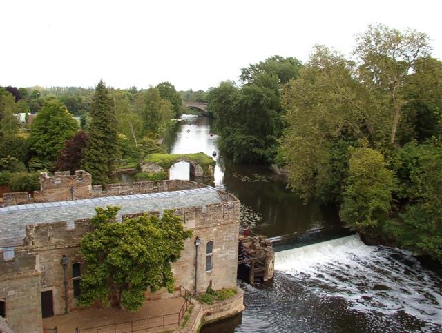River Avon from Warwick Castle window