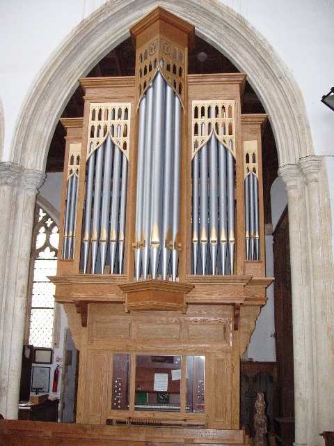 The organ at Blythburgh Village, Suffolk
