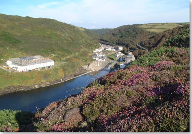 View inland of Boscastle from Harbour enrance