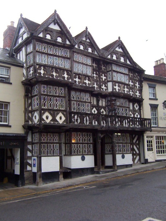 The Feathers Hotel in The Bullring, built in 1619.