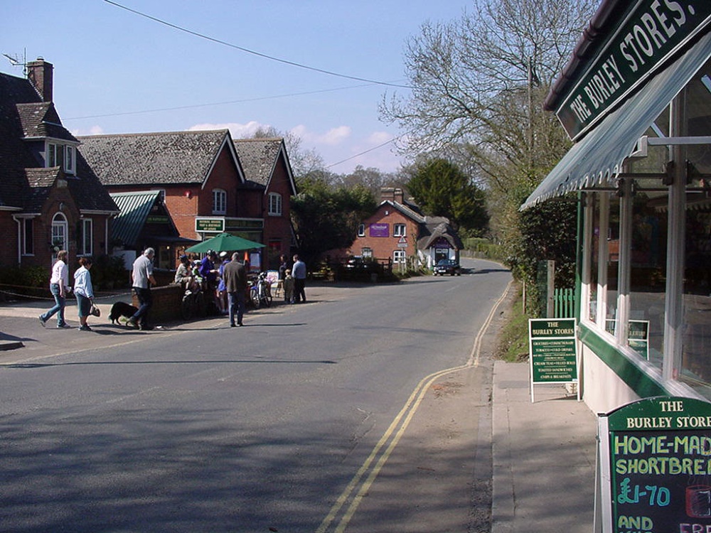 The village of Burley, New Forest, Hampshire