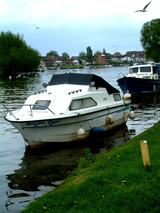 More boats moored along the Tuckton end of the river
