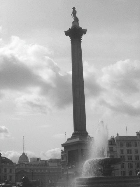 The statue in Trafalgar Square