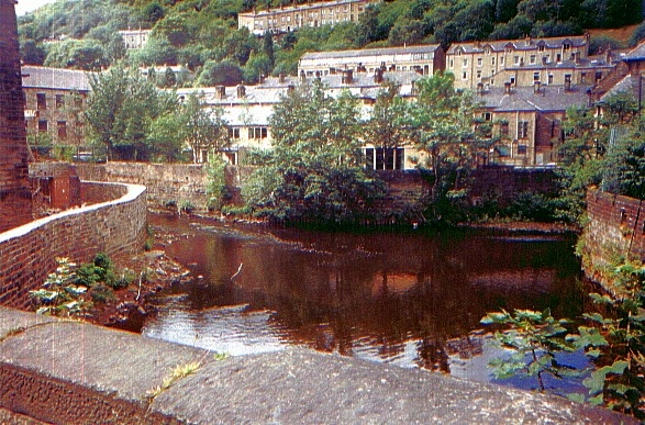 river  Calder  at  Hebden  bridge