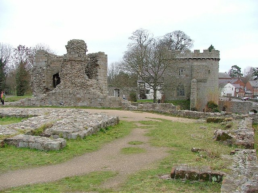 Castle Remains at Whittington Castle