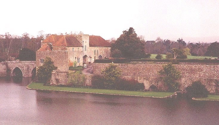 View of the gate house at Leeds Castle.