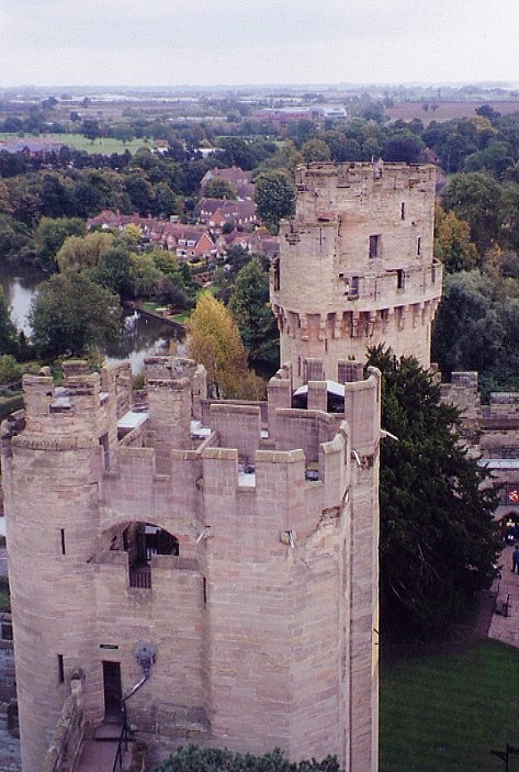 View of surrounding countryside from the castle walls