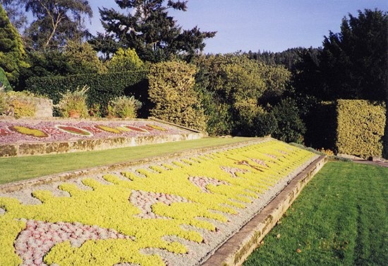 Cragside has beautiful gardens among a couple thousand acres of planned parkland