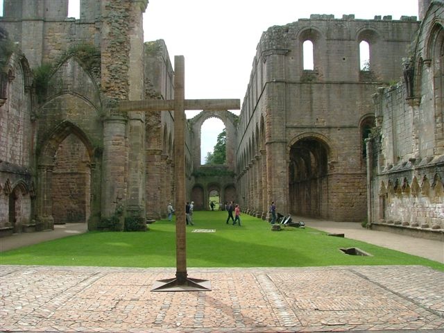 Fountains Abbey Nave looking West