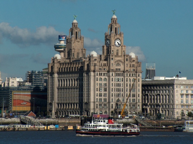 Royal Liver Building and Mersey Ferry