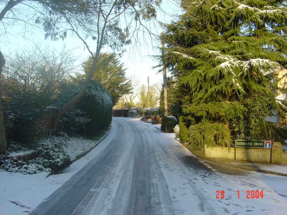 Photograph of Midgham in the snow