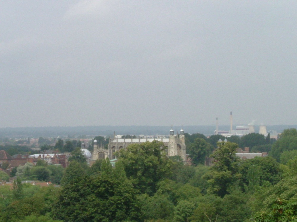 View of Eton. View from the Castle - Eton & Slough