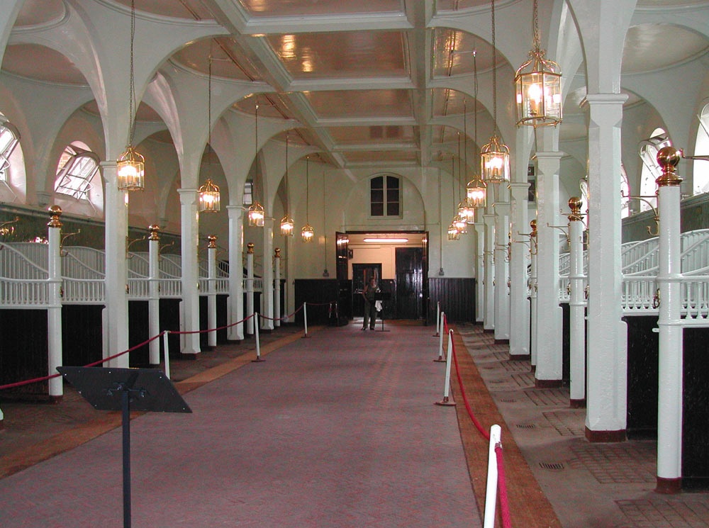 Stables at The Royal Mews, London photo by Andrew Irving