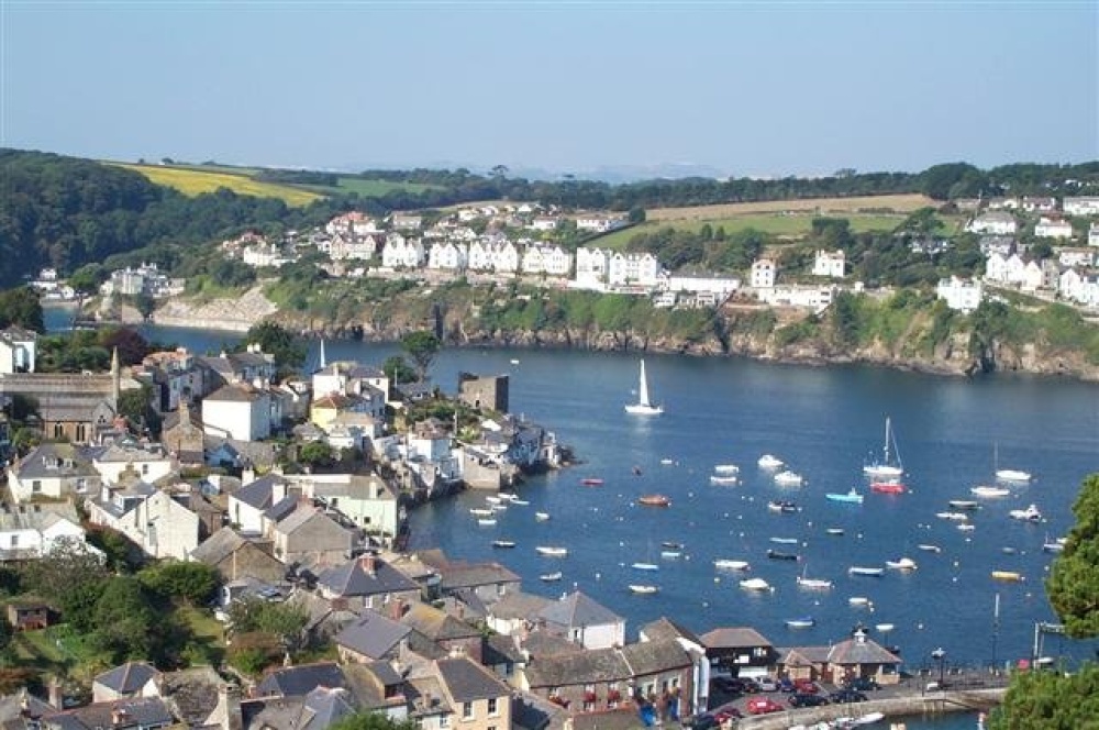 Photograph of The ancient fishing villages of Polruan, in South East Cornwall