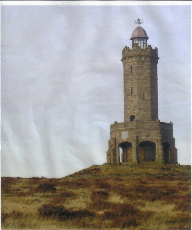 Darwen Tower overlooking the town of Darwen, Lancashire
