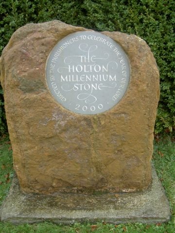 The Millennium Stone at Holton Church, Oxfordshire
