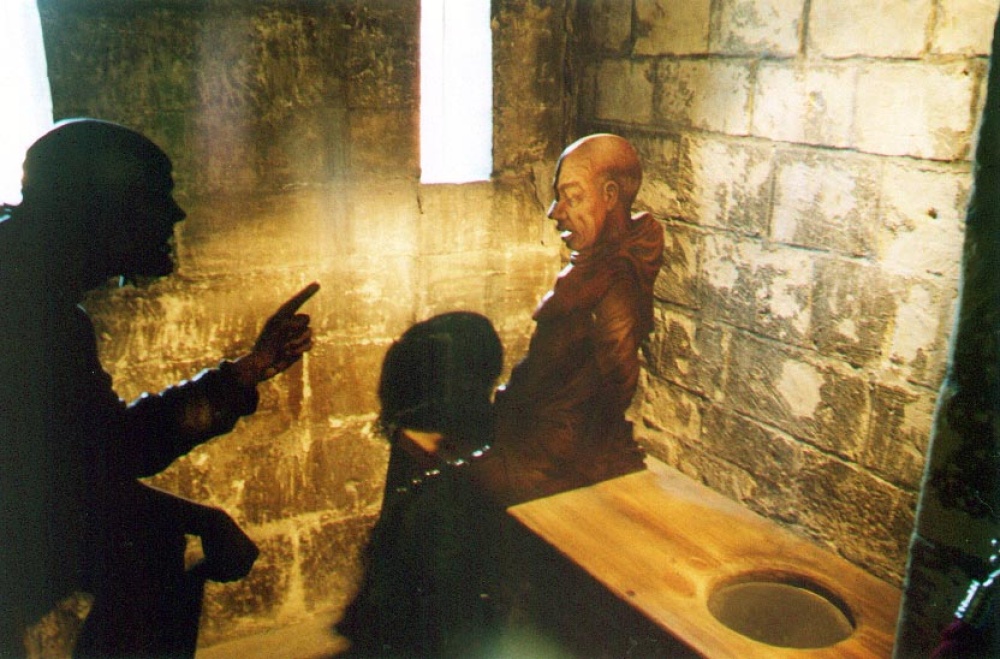 Old communal toilets in Norwich Castle