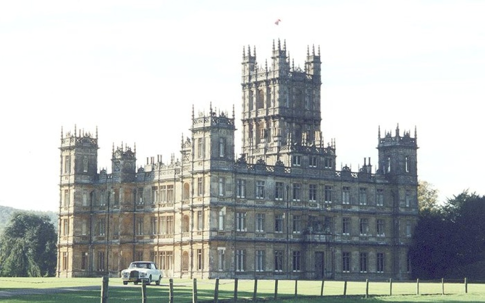 Photograph of Highclere Castle, Hampshire. Front Side