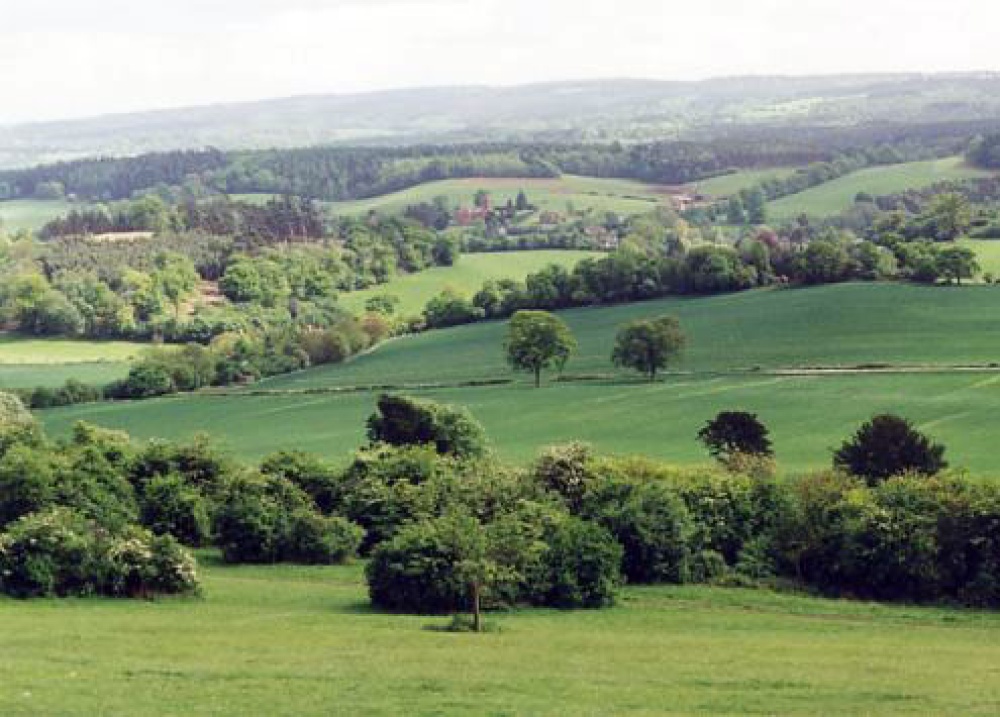 Photograph of View from the Hog's Back, Near Guildford, Surrey