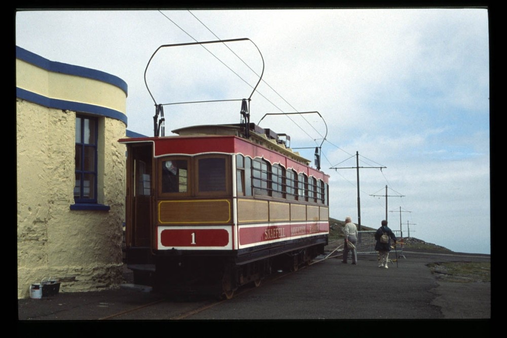 Photograph of Summit Station on the Snaefell Mountain Railway