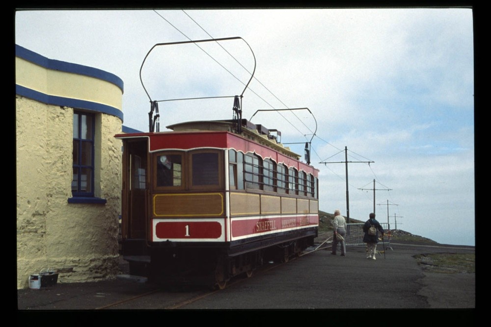 Photograph of Summit Station on the Snaefell Mountain Railway