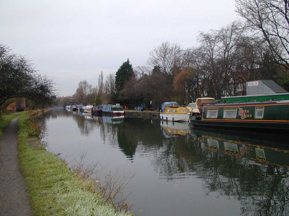 Boat on The Grand Junction Canal at Alperton