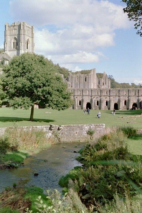 Fountains Abbey looking West