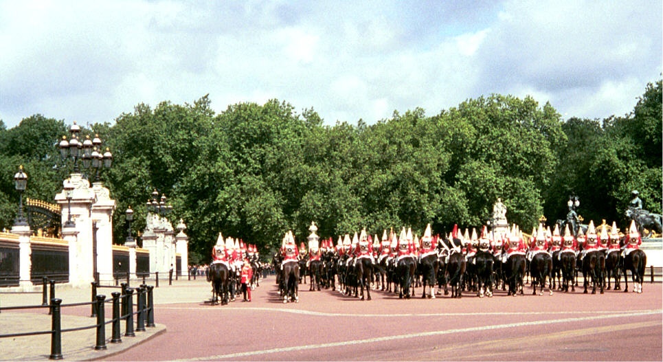 Household Calvary, Trooping of the Color, The Queen\'s Birthday, June 2002, The Golden Jubilee Year