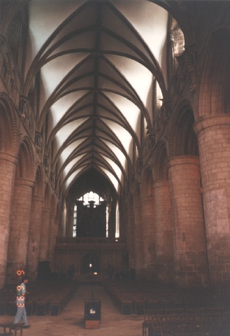 Inside Salisbury Cathedral, Wiltshire