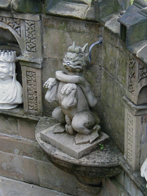 Fountain detail Bolsover Castle