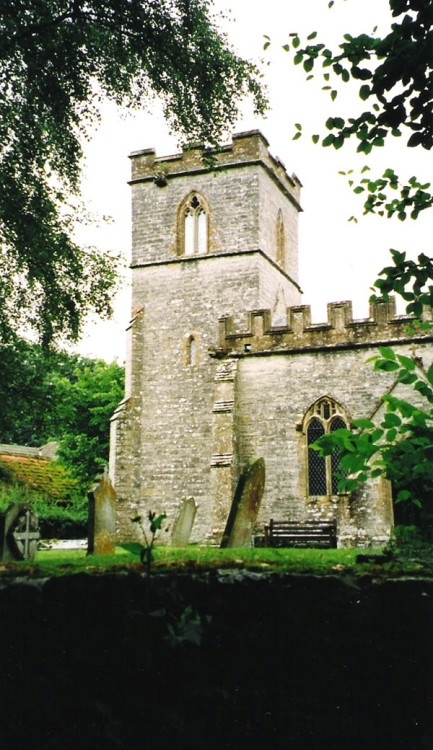 The church in the village of Rimpton, Somerset taken in 1999