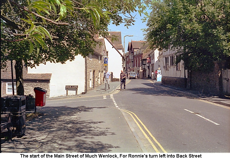 Start of the Main Street of Much Wenlock, Shropshire