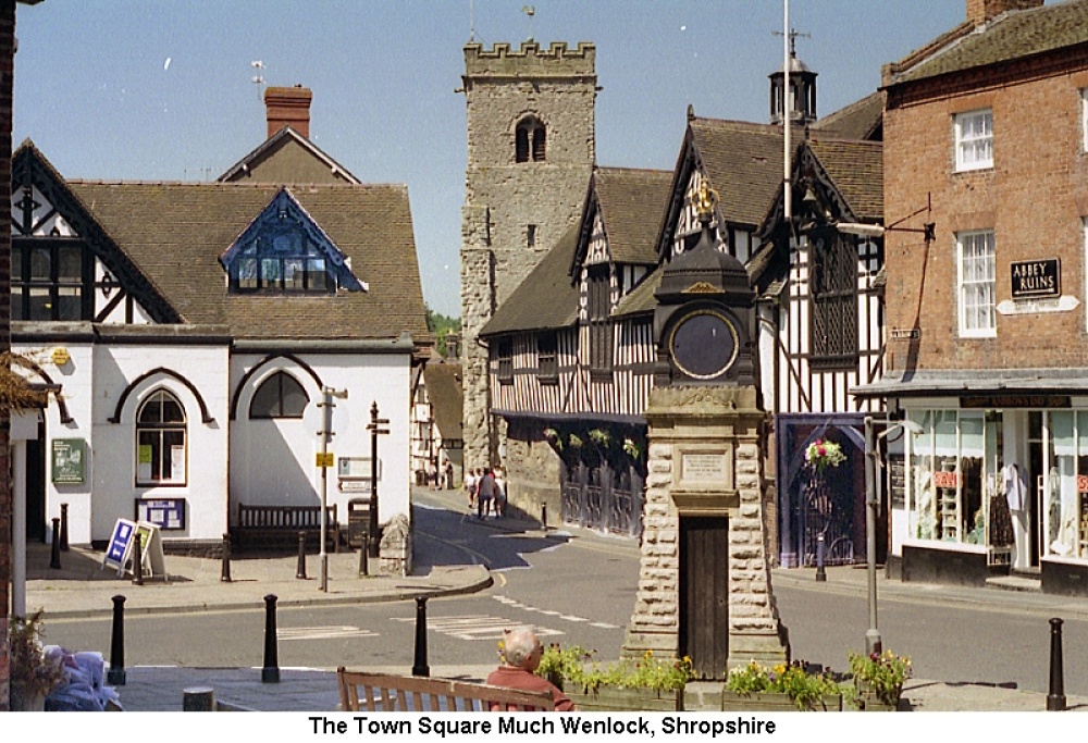 Photograph of The Town  Square of Much Wenlock, Shropshire