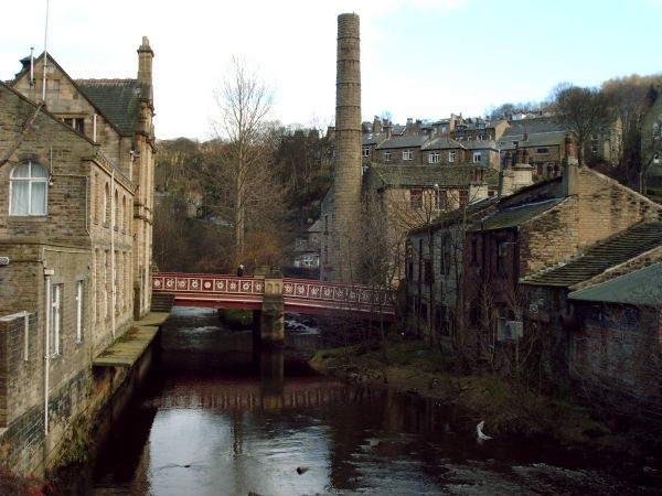 Mills on the riverside Hebden Bridge
