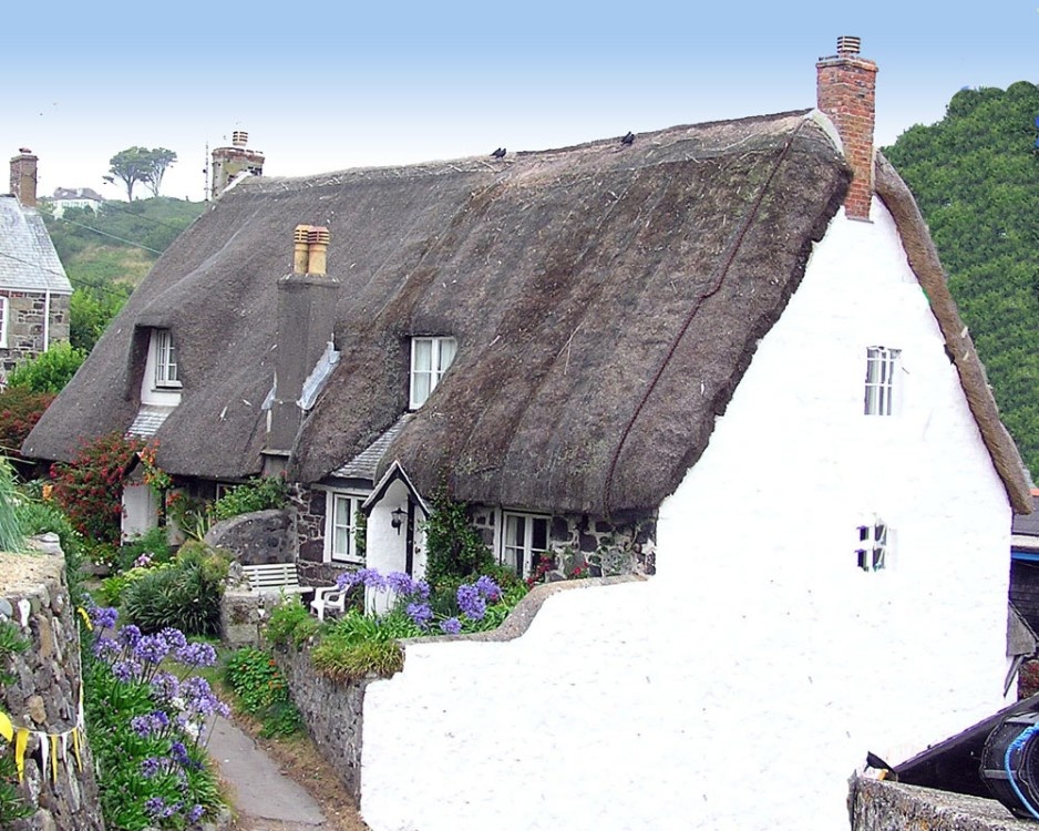 Cottages at Cadgwith, Cornwall