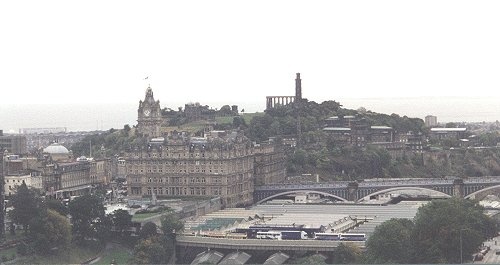 View of Edinburgh from Edinburgh Castle photo by Chris Rennie