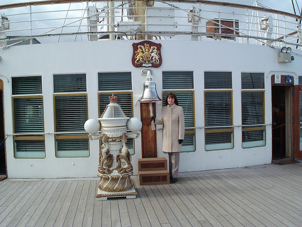The ships bell on Britannia at Leith
