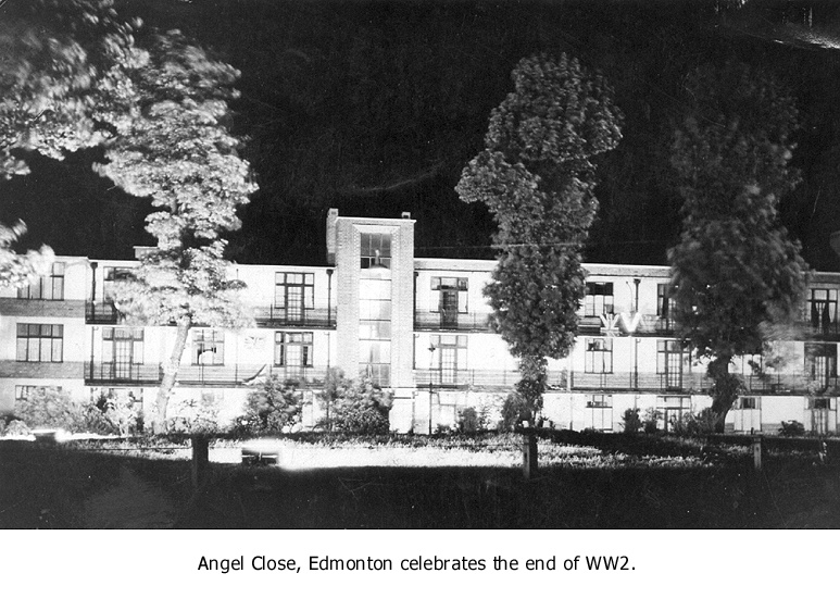 Photograph of VE Day in N18.