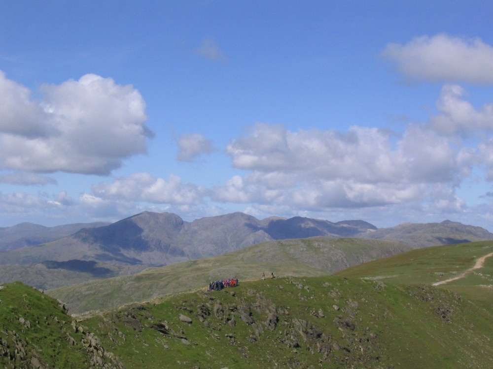 Taken on a brilliant August day in 2004, by my father, on Coniston Old Man, Cumbria