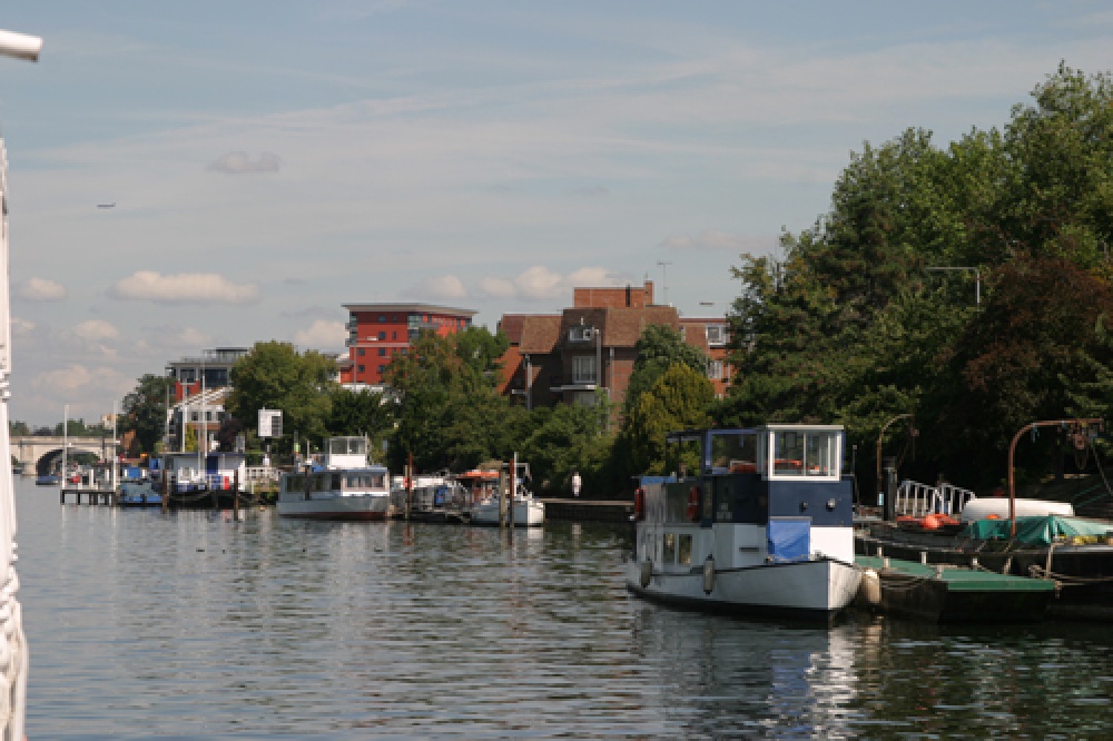 Photograph of Kingston upon Thames from the river