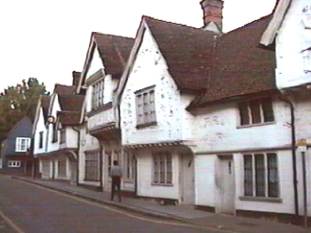 Detailed parquetry on Lankester Antiques.  Saffron Walden, Essex.
