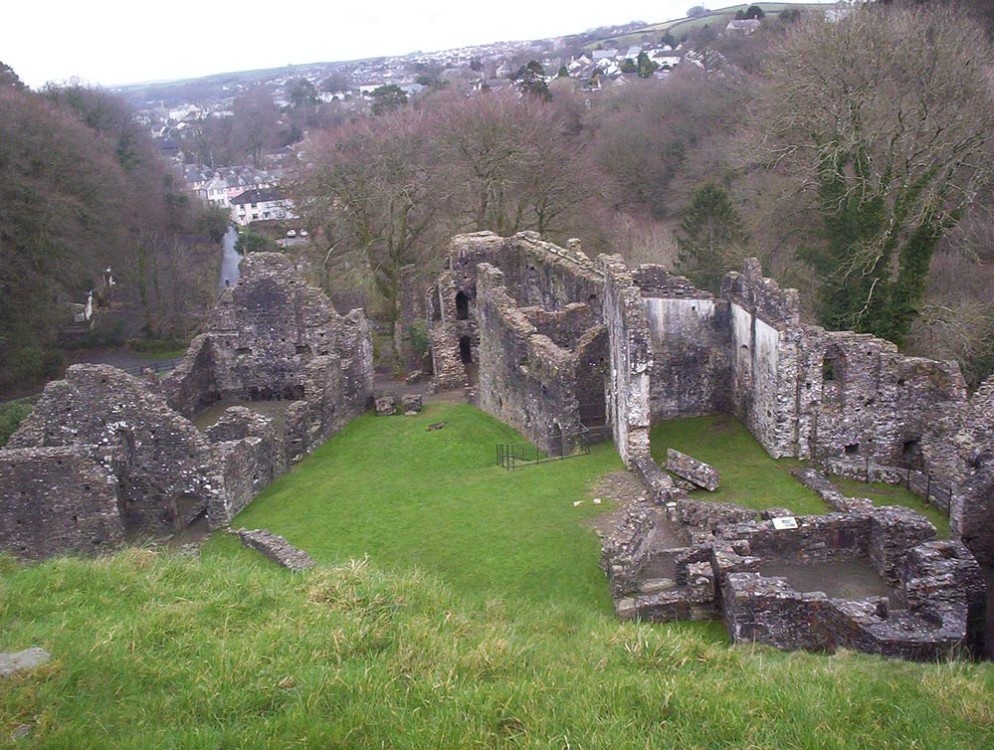 Photograph of Okehampton Castle in Devon