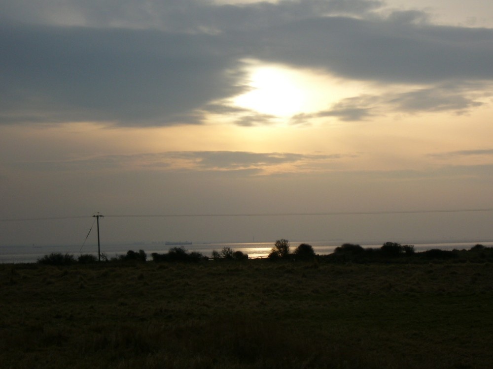 Sunset over the Spurn Peninsular photo by Marc Bailey